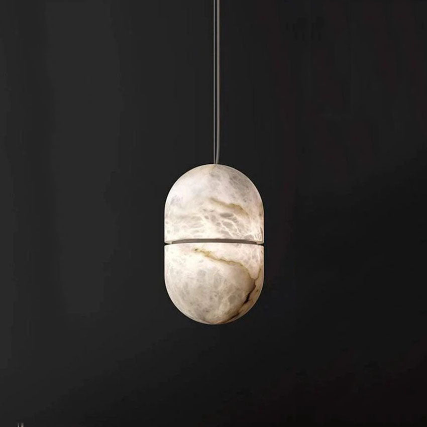 Alabaster Oval Pendant